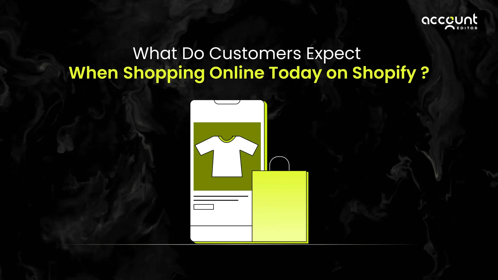 Visual highlighting modern customer expectations while shopping online on Shopify