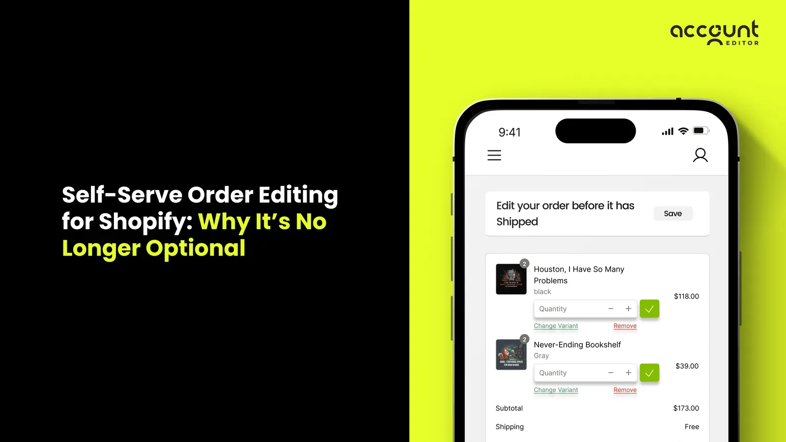 Self-Serve Order Editing for Shopify: Why It’s No Longer Optional