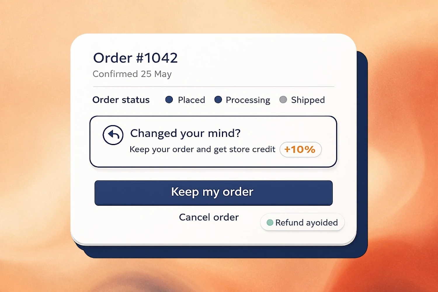 Cancel Deflection embedded preview