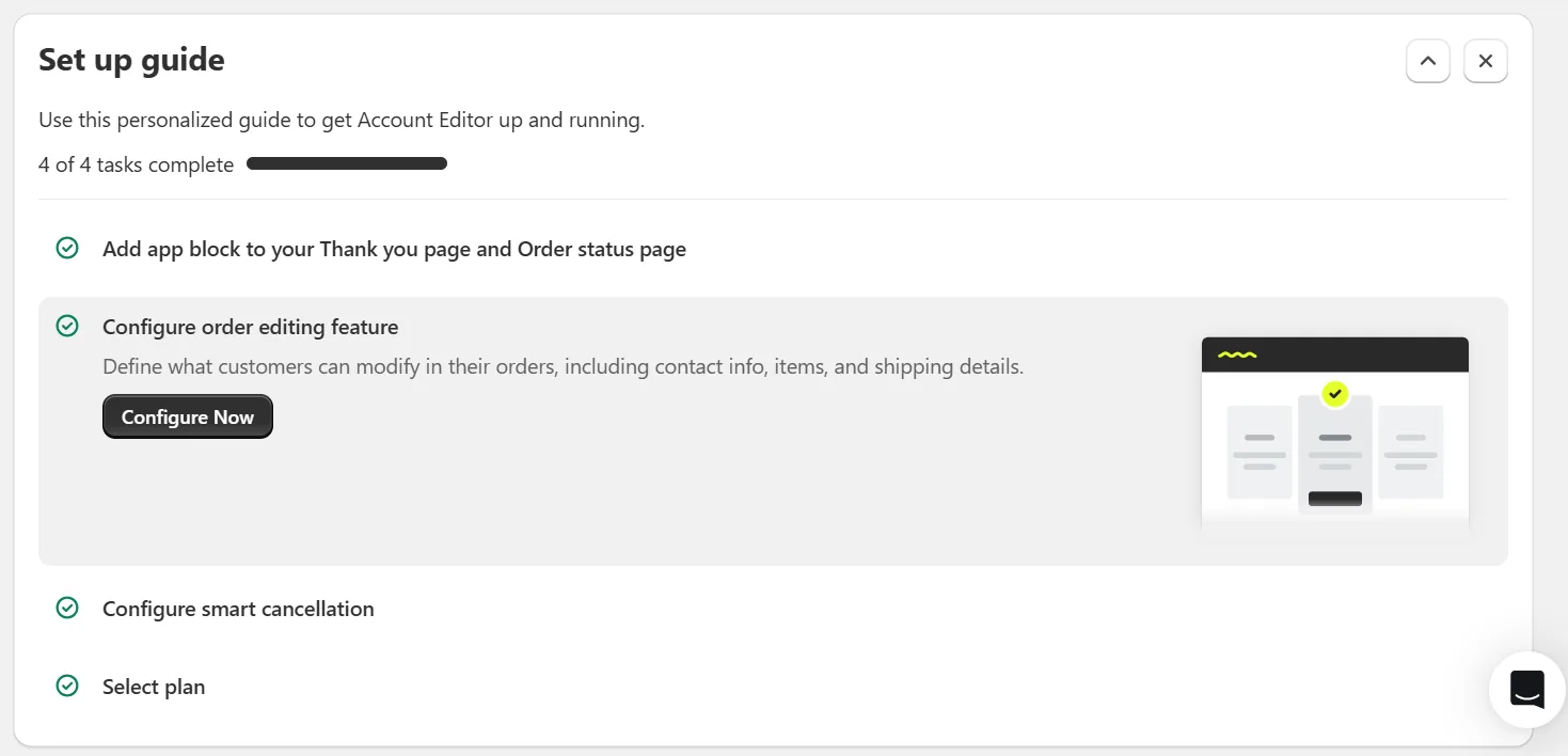 Configure Order Editing